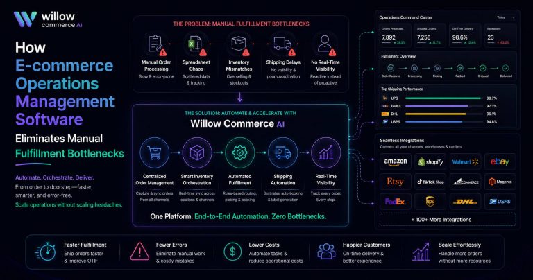 How E-commerce Operations Management Software Eliminates Manual Fulfillment Bottlenecks